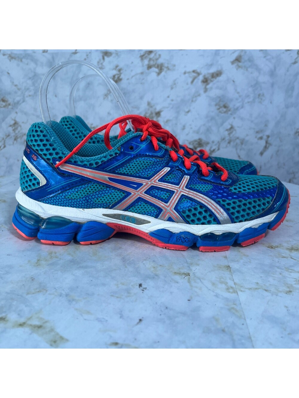 Asics Gel Cumulus 15 Womens Size 8 Running Shoes Blue Athletic Trainer Sneakers